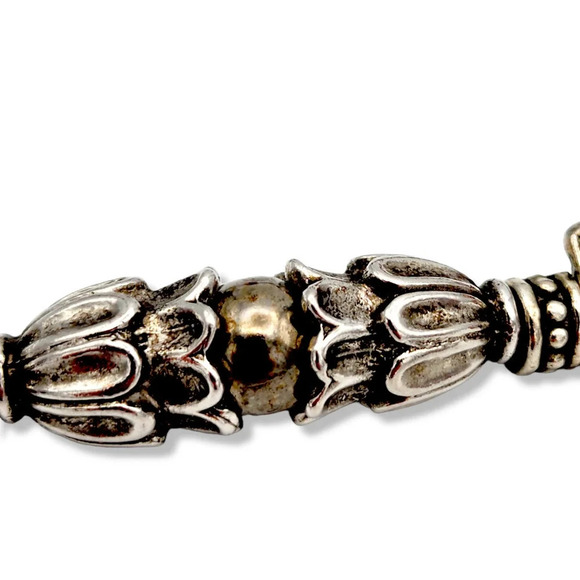 22" Pink Wedding Cake Embossed Enamel Beaded Statement Necklace Watermelon Beads - Picture 5 of 12